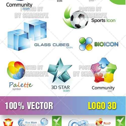 Vectores Logo 3D Logotipos 3D