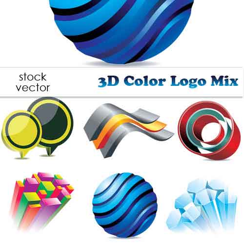 Vectores 3D Logo Logotipos en 3D