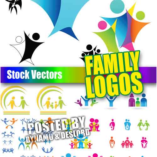 Vectores Family Logos Logotipos de Familia