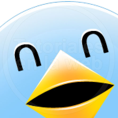 Logo Twitter en Photoshop personalizado