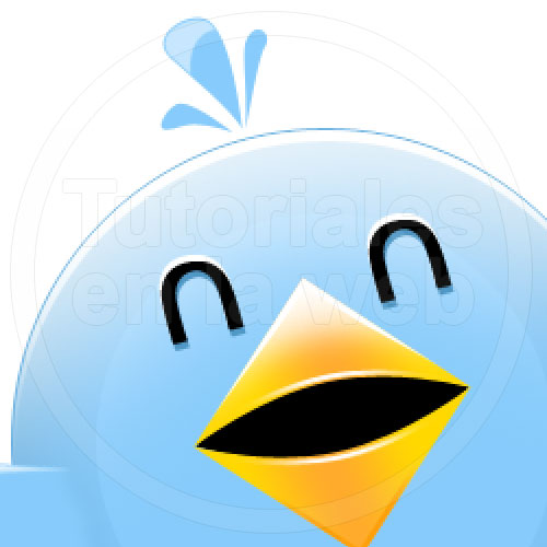 Logo Twitter en Photoshop personalizado