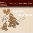 Stock Vector – Vintage Christmas Tree