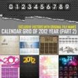 Vector de Calendarios 2012