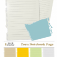 Torn Notebook Page Vector
