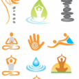 Yoga & Spa Massage Logos Vector