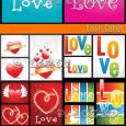 Vectores Love Cards Tarjetas de Amor
