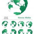Vectores Green Globe Planeta Verde