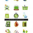 Vectores Ecology Icons Iconos Ecológicos