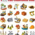 Vectores Construction Icons Icons de Construcción
