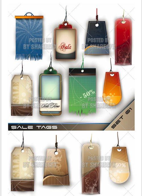Stock Vector - Sale Tags
