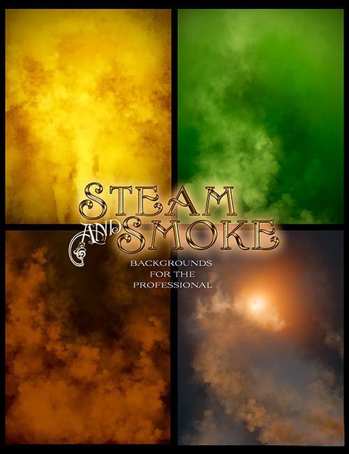 Rons Steam Smoke-Photoshop Brushes Backgrounds - Humo