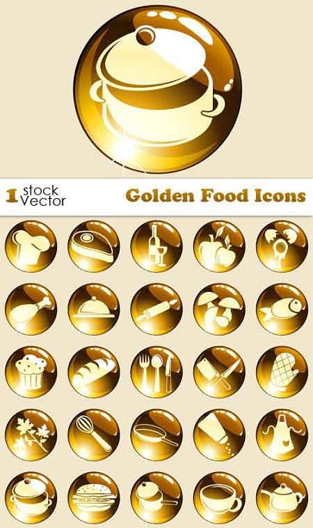 Vectores Food Icons Iconos Comida