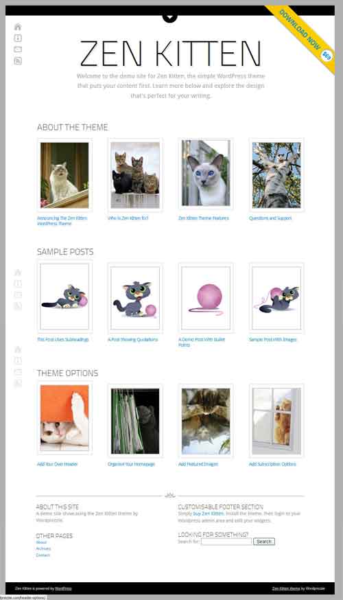 Templates WordPress Zen Kitten