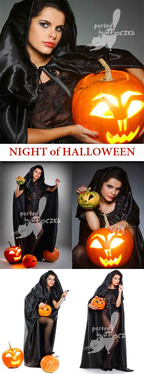 Stock de Fotos Night of Halloween Noche de Halloween