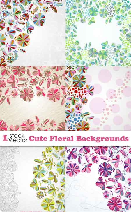 Vectores Floral Backgrounds Fondos Florales