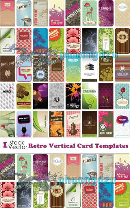 Vectores Vertical Card Tarjetas Verticales