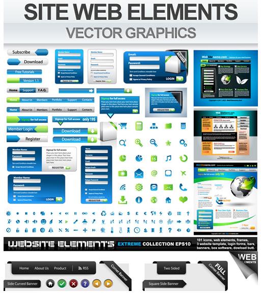 Design Vector Web Elements 