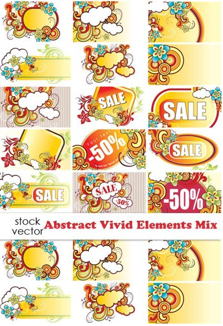 Vectors - Abstract Vivid Elements Mix