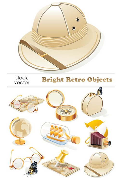 Vectors - Bright Retro Objects