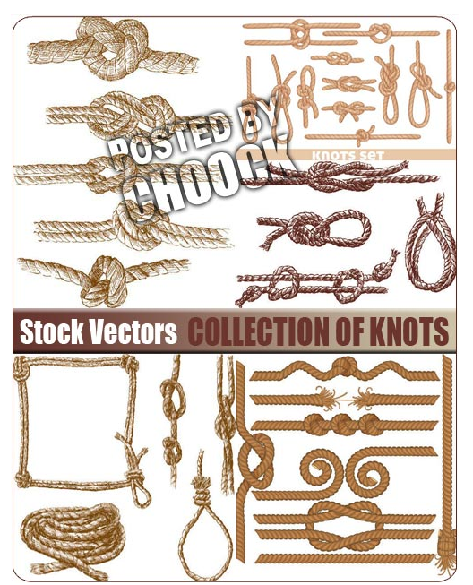 Collection of knots - Stock Vector