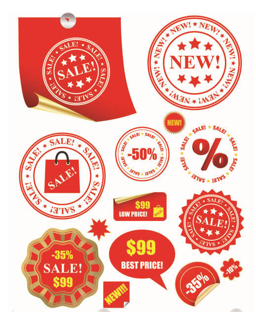 Labels Vector Collection #206