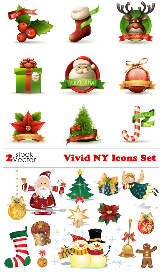 Vectors - Vivid NY Icons Set 