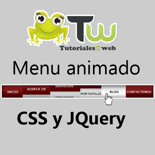 Menu animado en CSS y JQuery