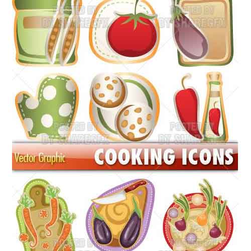 Vectores Cooking Icons Iconos Cocina