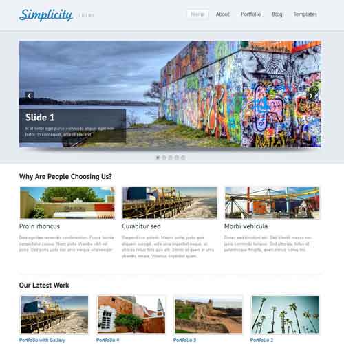 Templates WordPress Simplicity