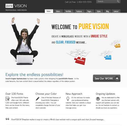 Templates WordPress PureVISION