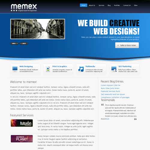 Template WordPress Memex