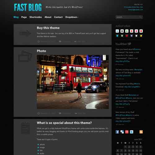 Templates WordPress Fast Blog