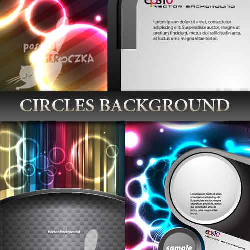 Vectores Circles Background Fondos con Círculos