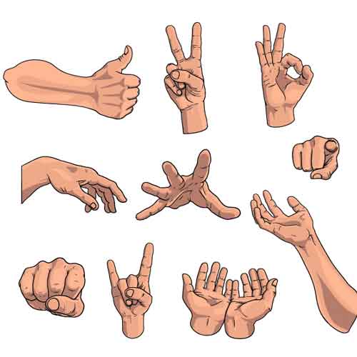 Vectores Hand Gestures Gestos con Manos
