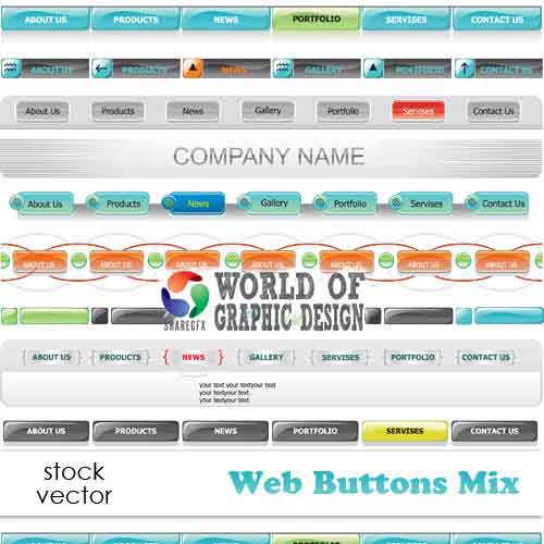 Vectores Web Buttons Botones Web