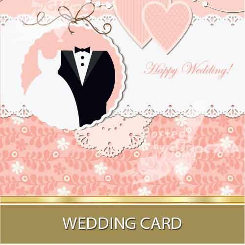 Vectores Wedding Card Tarjetas de Boda