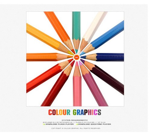 Template Flash – Colour Graphics – PSD, FLA