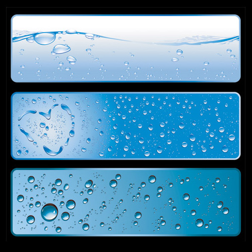 Vector banners agua